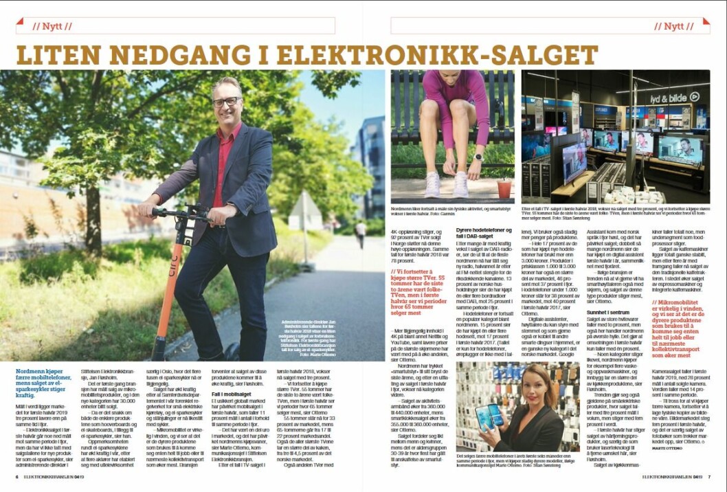 Artikkelen ble første gang publisert i papirutgaven av fagbladet Elektronikkbransjen nr. 4/2019, som ble distribuert 28. august. <a href="http://www.mypaper.se/html5/customer/248/12568/?page=6" target="_blank" rel="noopener">Her kan du lese artikkelen</a> og bla gjennom digitalutgaven av bladet. Du kan lese alle utgaver av bladet digitalt, fra og med nr. 1/1937, på <a href="https://www.elektronikkbransjen.no/historiskarkiv" target="_blank" rel="noopener">elektronikkbransjen.no/historiskarkiv</a>. Artikkelen ble første gang publisert i papirutgaven av fagbladet Elektronikkbransjen nr. 4/2019, som ble distribuert 28. august. <a href="http://www.mypaper.se/html5/customer/248/12568/?page=6" target="_blank" rel="noopener">Her kan du lese artikkelen</a> og bla gjennom digitalutgaven av bladet. Du kan lese alle utgaver av bladet digitalt, fra og med nr. 1/1937, på <a href="https://www.elektronikkbransjen.no/historiskarkiv" target="_blank" rel="noopener">elektronikkbransjen.no/historiskarkiv</a>.