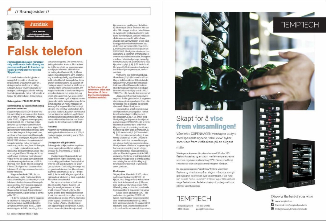 Artikkelen ble første gang publisert i papirutgaven av fagbladet Elektronikkbransjen nr. 5/2019, som ble distribuert 9. oktober. <a href="http://www.mypaper.se/html5/customer/248/12614/?page=54" target="_blank" rel="noopener">Her kan du lese artikkelen</a> og bla gjennom digitalutgaven av bladet. Du kan lese alle utgaver av bladet digitalt, fra og med nr. 1/1937, på <a href="https://www.elektronikkbransjen.no/historiskarkiv" target="_blank" rel="noopener">elektronikkbransjen.no/historiskarkiv</a>. Artikkelen ble første gang publisert i papirutgaven av fagbladet Elektronikkbransjen nr. 5/2019, som ble distribuert 9. oktober. <a href="http://www.mypaper.se/html5/customer/248/12614/?page=54" target="_blank" rel="noopener">Her kan du lese artikkelen</a> og bla gjennom digitalutgaven av bladet. Du kan lese alle utgaver av bladet digitalt, fra og med nr. 1/1937, på <a href="https://www.elektronikkbransjen.no/historiskarkiv" target="_blank" rel="noopener">elektronikkbransjen.no/historiskarkiv</a>.