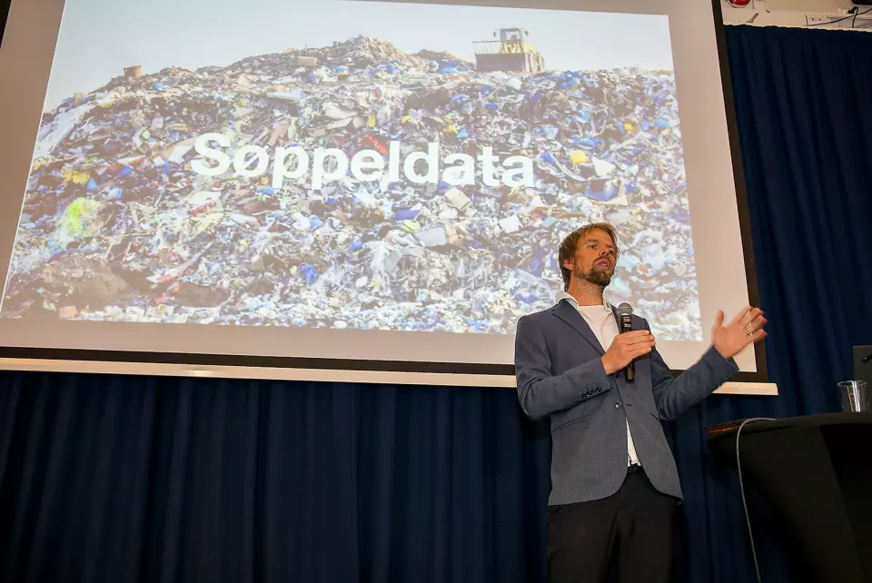 Produktsjef i WasteIQ, Anders Waage Nilsen, tror teknologi kan gjøre avfallshåndteringen enda bedre. Foto: Norsirk/Simen Berg.