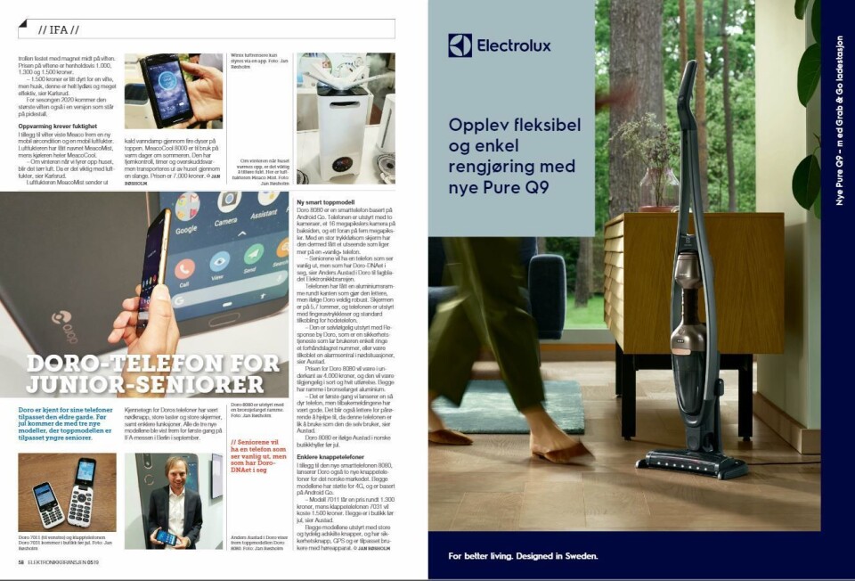 Artikkelen ble første gang publisert i papirutgaven av fagbladet Elektronikkbransjen nr. 5/2019, som ble distribuert 9. oktober. Her kan du lese artikkelen og bla gjennom digitalutgaven av bladet. Du kan lese alle utgaver av bladet digitalt, fra og med nr. 1/1937, på elektronikkbransjen.no/historiskarkiv.