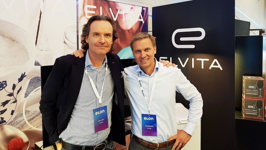 Elons konsernsjef Stefan Lebrot (til venstre) og kjedeleder Asle Bjerkebakke ser positivt på fremtiden. Foto: Jan Røsholm Elons konsernsjef Stefan Lebrot (til venstre) og kjedeleder Asle Bjerkebakke ser positivt på fremtiden. Foto: Jan Røsholm