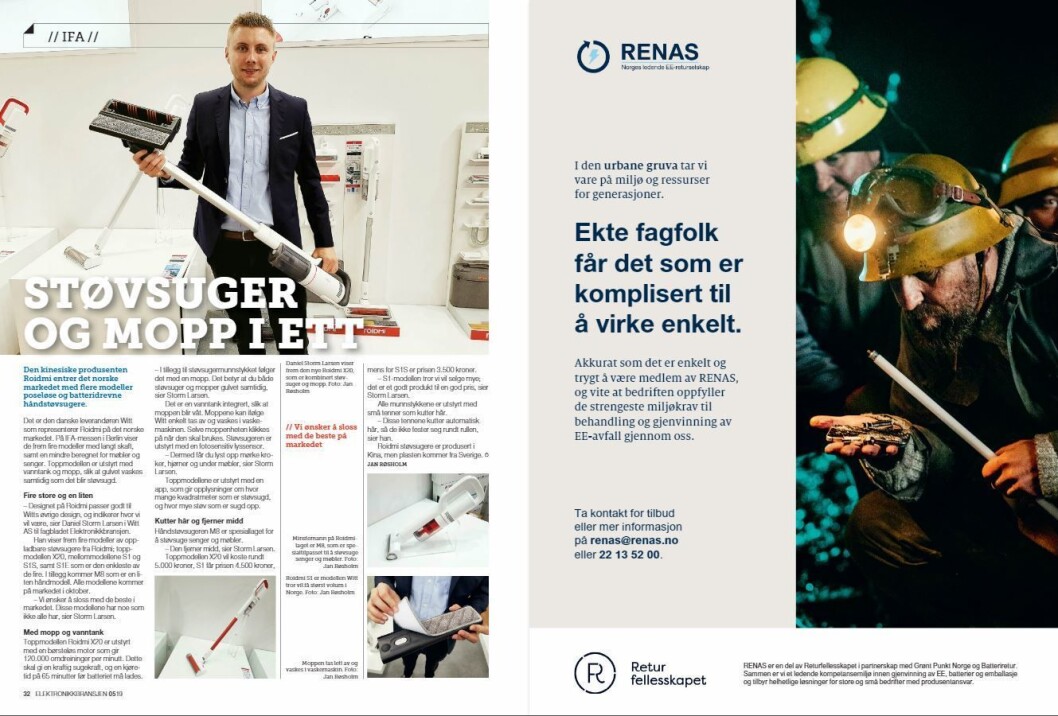 Artikkelen ble første gang publisert i papirutgaven av fagbladet Elektronikkbransjen nr. 5/2019, som ble distribuert 9. oktober. <a href="http://www.mypaper.se/html5/customer/248/12614/?page=32" target="_blank" rel="noopener">Her kan du lese artikkelen</a> og bla gjennom digitalutgaven av bladet. Du kan lese alle utgaver av bladet digitalt, fra og med nr. 1/1937, på <a href="https://www.elektronikkbransjen.no/historiskarkiv" target="_blank" rel="noopener">elektronikkbransjen.no/historiskarkiv</a>. Artikkelen ble første gang publisert i papirutgaven av fagbladet Elektronikkbransjen nr. 5/2019, som ble distribuert 9. oktober. <a href="http://www.mypaper.se/html5/customer/248/12614/?page=32" target="_blank" rel="noopener">Her kan du lese artikkelen</a> og bla gjennom digitalutgaven av bladet. Du kan lese alle utgaver av bladet digitalt, fra og med nr. 1/1937, på <a href="https://www.elektronikkbransjen.no/historiskarkiv" target="_blank" rel="noopener">elektronikkbransjen.no/historiskarkiv</a>.