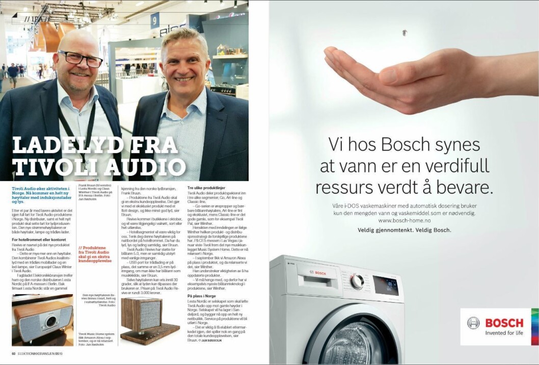Artikkelen ble første gang publisert i papirutgaven av fagbladet Elektronikkbransjen nr. 5/2019, som ble distribuert 9. oktober. <a href="http://www.mypaper.se/html5/customer/248/12614/?page=60" target="_blank" rel="noopener">Her kan du lese artikkelen</a> og bla gjennom digitalutgaven av bladet. Du kan lese alle utgaver av bladet digitalt, fra og med nr. 1/1937, på <a href="https://www.elektronikkbransjen.no/historiskarkiv" target="_blank" rel="noopener">elektronikkbransjen.no/historiskarkiv</a>. Artikkelen ble første gang publisert i papirutgaven av fagbladet Elektronikkbransjen nr. 5/2019, som ble distribuert 9. oktober. <a href="http://www.mypaper.se/html5/customer/248/12614/?page=60" target="_blank" rel="noopener">Her kan du lese artikkelen</a> og bla gjennom digitalutgaven av bladet. Du kan lese alle utgaver av bladet digitalt, fra og med nr. 1/1937, på <a href="https://www.elektronikkbransjen.no/historiskarkiv" target="_blank" rel="noopener">elektronikkbransjen.no/historiskarkiv</a>.