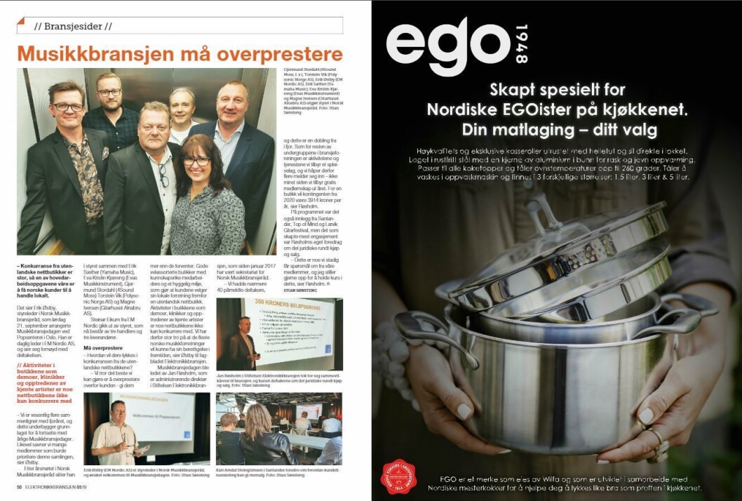 Artikkelen ble første gang publisert i papirutgaven av fagbladet Elektronikkbransjen nr. 5/2019, som ble distribuert 9. oktober. <a href="http://www.mypaper.se/html5/customer/248/12614/?page=50" target="_blank" rel="noopener">Her kan du lese artikkelen</a> og bla gjennom digitalutgaven av bladet. Du kan lese alle utgaver av bladet digitalt, fra og med nr. 1/1937, på <a href="https://www.elektronikkbransjen.no/historiskarkiv" target="_blank" rel="noopener">elektronikkbransjen.no/historiskarkiv</a>. Artikkelen ble første gang publisert i papirutgaven av fagbladet Elektronikkbransjen nr. 5/2019, som ble distribuert 9. oktober. <a href="http://www.mypaper.se/html5/customer/248/12614/?page=50" target="_blank" rel="noopener">Her kan du lese artikkelen</a> og bla gjennom digitalutgaven av bladet. Du kan lese alle utgaver av bladet digitalt, fra og med nr. 1/1937, på <a href="https://www.elektronikkbransjen.no/historiskarkiv" target="_blank" rel="noopener">elektronikkbransjen.no/historiskarkiv</a>.