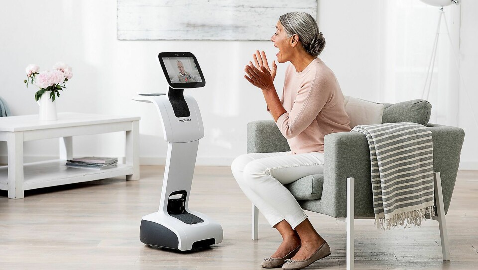 Medisana Homecare Robot avlaster hjemmesykepleien hos eldre og syke mennesker. Foto: Medisina