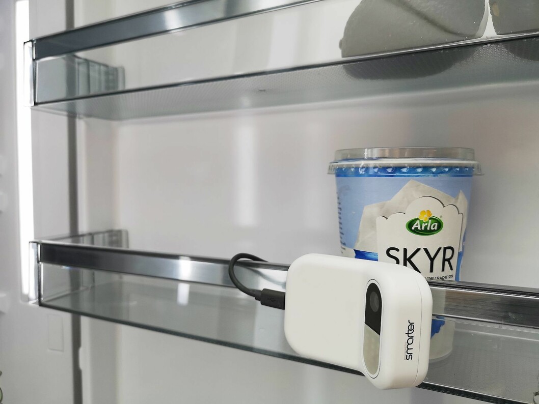 For å få kamera og strekkodescanner i sine kjøleskap har Electrolux inngått et samarbeid med selskapet Smarter. Foto: Marte Ottemo.