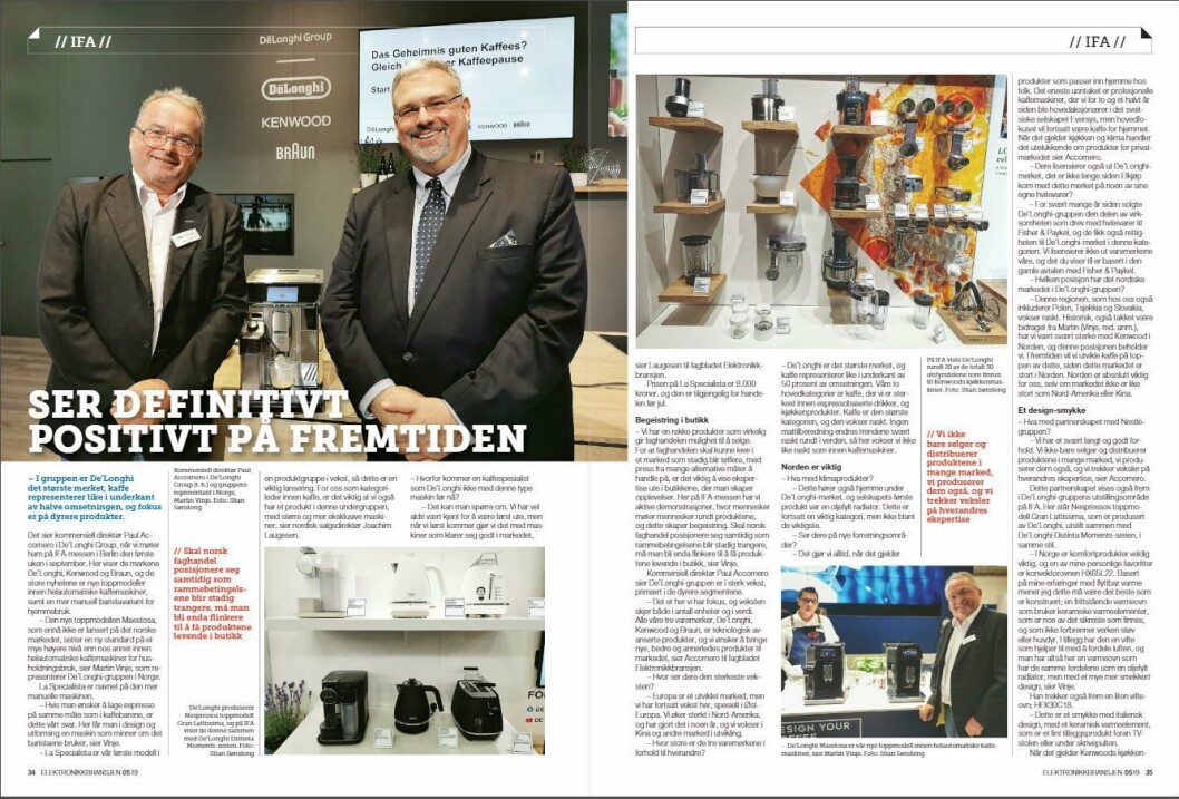 Artikkelen ble første gang publisert i papirutgaven av fagbladet Elektronikkbransjen nr. 5/2019, som ble distribuert 9. oktober. <a href="http://www.mypaper.se/html5/customer/248/12614/?page=34" target="_blank" rel="noopener">Her kan du lese artikkelen</a> og bla gjennom digitalutgaven av bladet. Du kan lese alle utgaver av bladet digitalt, fra og med nr. 1/1937, på <a href="https://www.elektronikkbransjen.no/historiskarkiv" target="_blank" rel="noopener">elektronikkbransjen.no/historiskarkiv</a>. Artikkelen ble første gang publisert i papirutgaven av fagbladet Elektronikkbransjen nr. 5/2019, som ble distribuert 9. oktober. <a href="http://www.mypaper.se/html5/customer/248/12614/?page=34" target="_blank" rel="noopener">Her kan du lese artikkelen</a> og bla gjennom digitalutgaven av bladet. Du kan lese alle utgaver av bladet digitalt, fra og med nr. 1/1937, på <a href="https://www.elektronikkbransjen.no/historiskarkiv" target="_blank" rel="noopener">elektronikkbransjen.no/historiskarkiv</a>.