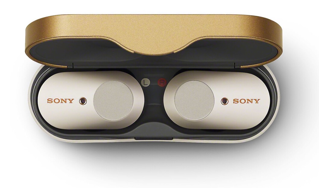 De helt trådløse øreproppene Sony WF-1000XM3 med aktiv støyreduksjon. Pris: 2.600,- Foto: Sony. De helt trådløse øreproppene Sony WF-1000XM3 med aktiv støyreduksjon. Pris: 2.600,- Foto: Sony.