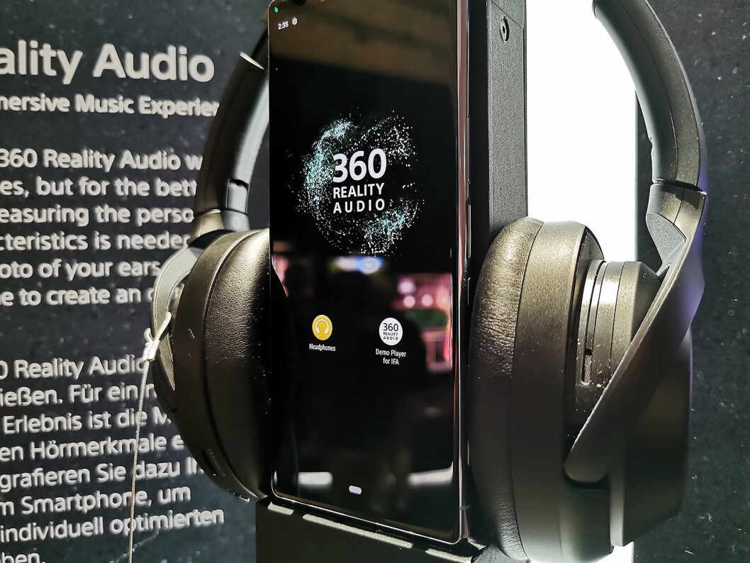 360 Reality Audio er et samarbeid mellom Sony Electronics og Sony Music. Foto: Stian Sønsteng. 360 Reality Audio er et samarbeid mellom Sony Electronics og Sony Music. Foto: Stian Sønsteng.