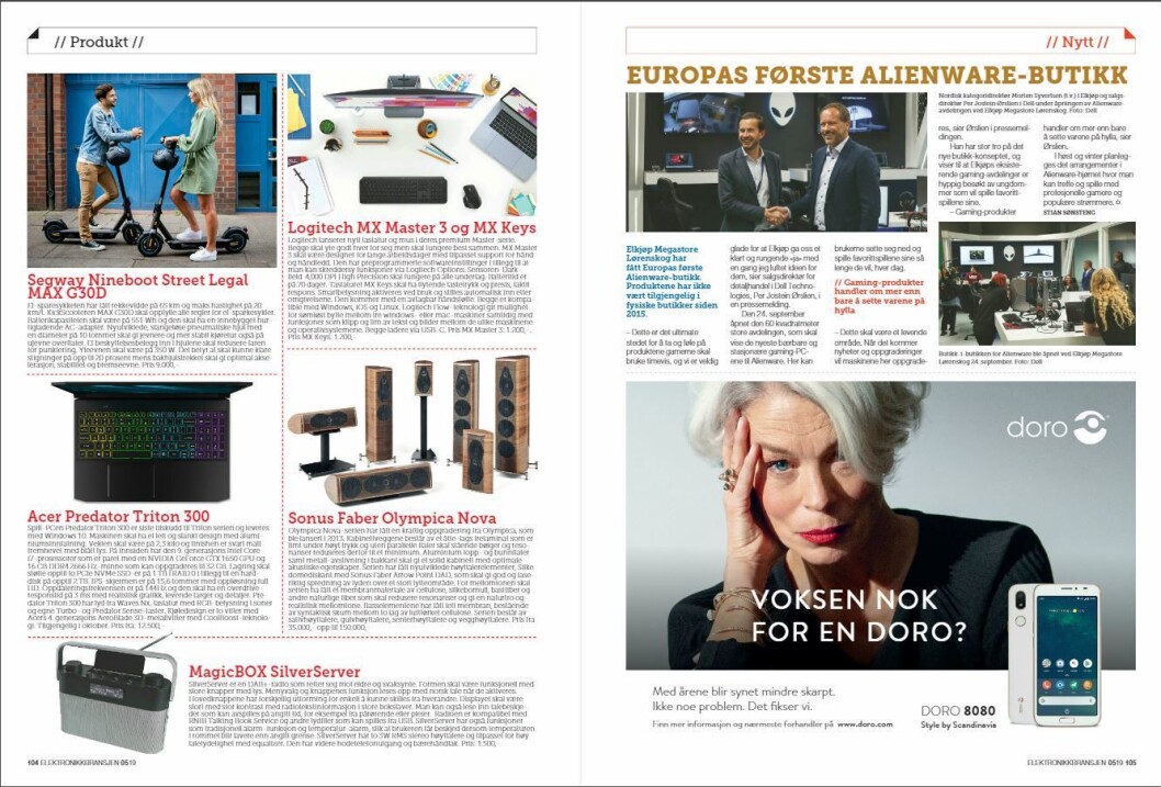 Artikkelen ble første gang publisert i papirutgaven av fagbladet Elektronikkbransjen nr. 5/2019, som ble distribuert 9. oktober. <a href="http://www.mypaper.se/html5/customer/248/12614/?page=104" target="_blank" rel="noopener">Her kan du lese artikkelen</a> og bla gjennom digitalutgaven av bladet. Du kan lese alle utgaver av bladet digitalt, fra og med nr. 1/1937, på <a href="https://www.elektronikkbransjen.no/historiskarkiv" target="_blank" rel="noopener">elektronikkbransjen.no/historiskarkiv</a>. Artikkelen ble første gang publisert i papirutgaven av fagbladet Elektronikkbransjen nr. 5/2019, som ble distribuert 9. oktober. <a href="http://www.mypaper.se/html5/customer/248/12614/?page=104" target="_blank" rel="noopener">Her kan du lese artikkelen</a> og bla gjennom digitalutgaven av bladet. Du kan lese alle utgaver av bladet digitalt, fra og med nr. 1/1937, på <a href="https://www.elektronikkbransjen.no/historiskarkiv" target="_blank" rel="noopener">elektronikkbransjen.no/historiskarkiv</a>.