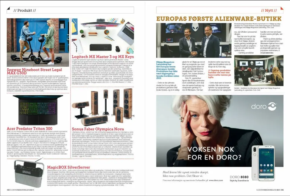 Artikkelen ble første gang publisert i papirutgaven av fagbladet Elektronikkbransjen nr. 5/2019, som ble distribuert 9. oktober. Her kan du lese artikkelen og bla gjennom digitalutgaven av bladet. Du kan lese alle utgaver av bladet digitalt, fra og med nr. 1/1937, på elektronikkbransjen.no/historiskarkiv. Artikkelen ble første gang publisert i papirutgaven av fagbladet Elektronikkbransjen nr. 5/2019, som ble distribuert 9. oktober. Her kan du lese artikkelen og bla gjennom digitalutgaven av bladet. Du kan lese alle utgaver av bladet digitalt, fra og med nr. 1/1937, på elektronikkbransjen.no/historiskarkiv.