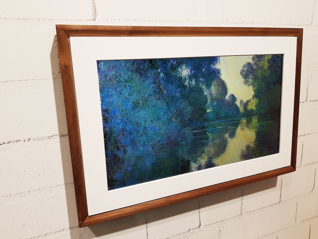 Meural Canvas II har støtte for Amazon Alexa, slik at den styre med stemmekommando. Foto: Jan Røsholm. Meural Canvas II har støtte for Amazon Alexa, slik at den styre med stemmekommando. Foto: Jan Røsholm.