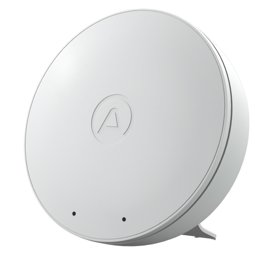 Airthings Wave Mini er kåret til Årets smarthjem-produkt. Foto: Airthings.