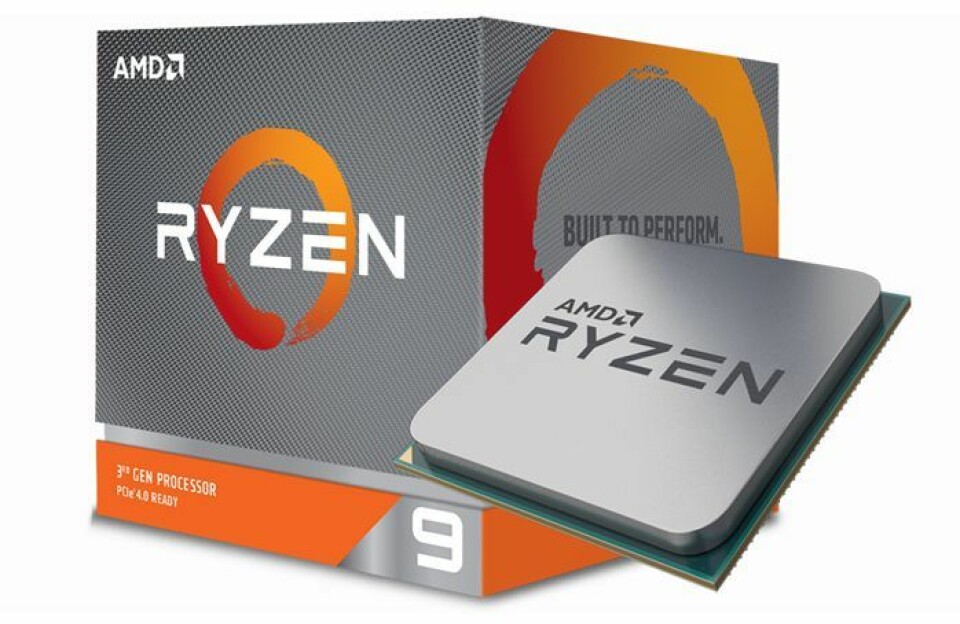 AMD Ryzen 9 3900X er kåret til Årets dataprodukt 2019/20. Foto: AMD Ryzen.