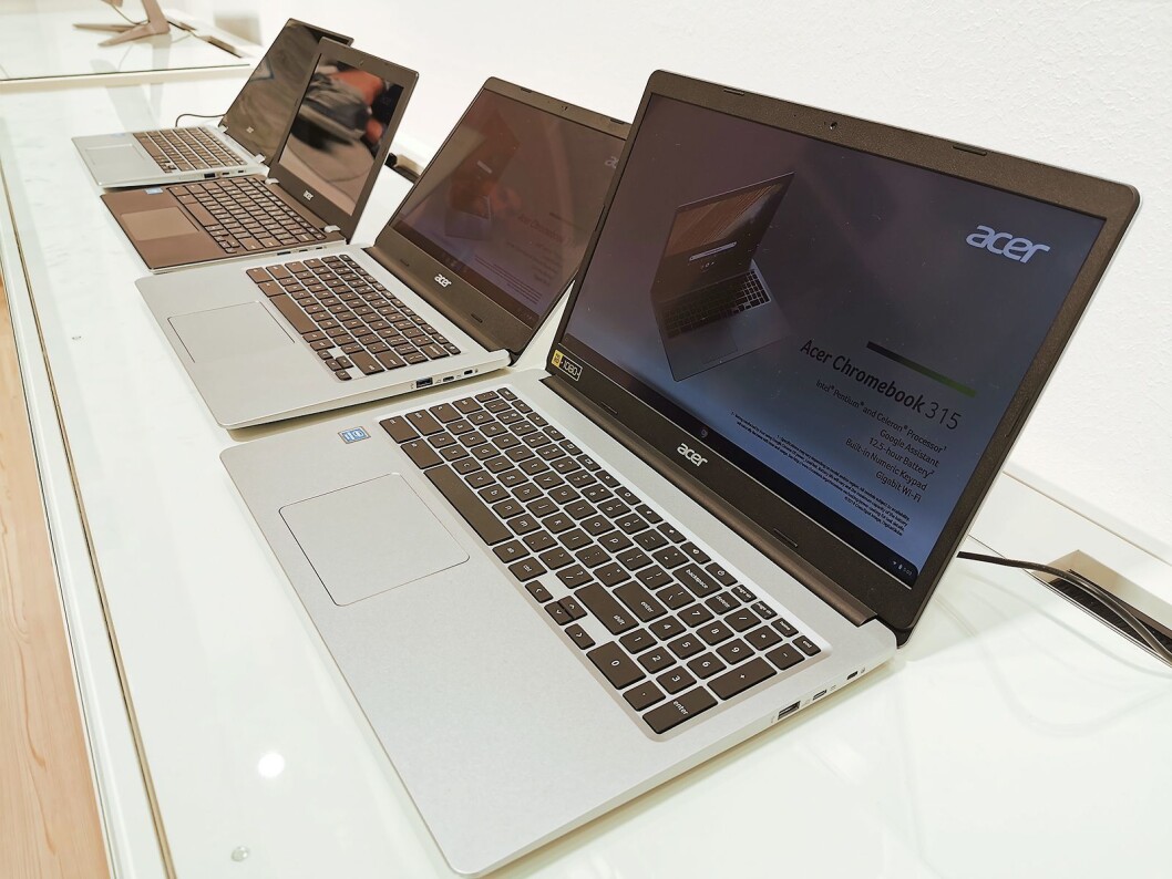 – Chromebook begynner å bli virkelig attraktivt for detaljhandelen, sier Magnus Lilja i Acer. Foto: Stian Sønsteng. – Chromebook begynner å bli virkelig attraktivt for detaljhandelen, sier Magnus Lilja i Acer. Foto: Stian Sønsteng.