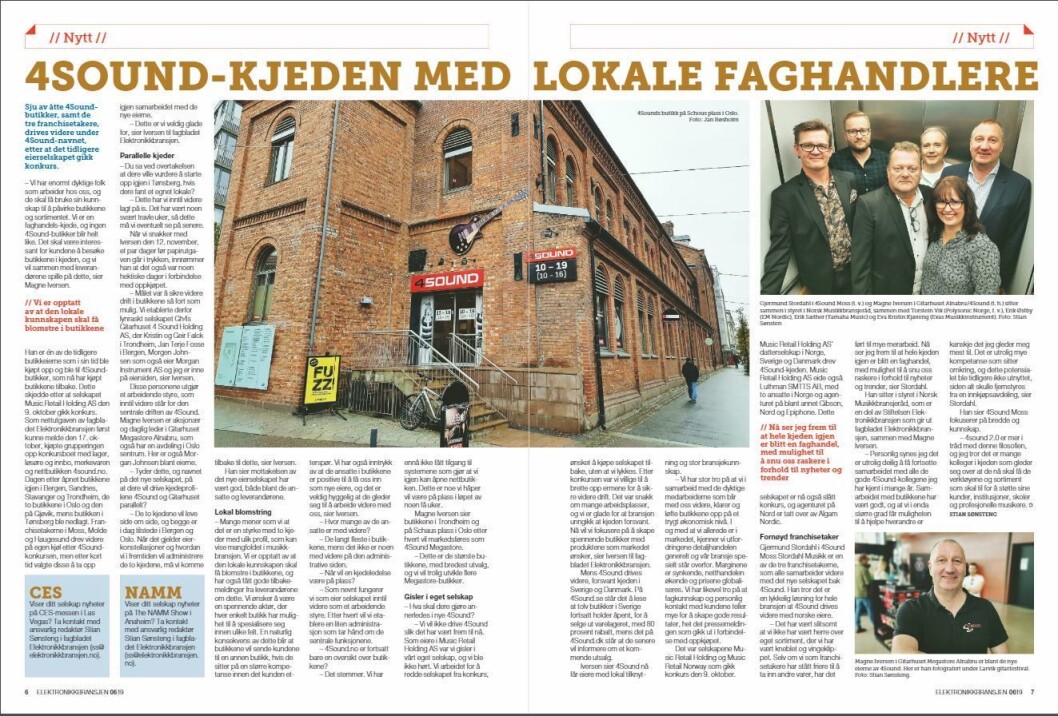 Artikkelen ble første gang publisert i papirutgaven av fagbladet Elektronikkbransjen nr. 6/2019, som ble distribuert 20. november. <a href="http://www.mypaper.se/html5/customer/248/12666/?page=6" target="_blank" rel="noopener">Her kan du lese artikkelen</a> og bla gjennom digitalutgaven av bladet. Du kan lese alle utgaver av bladet digitalt, fra og med nr. 1/1937, på <a href="https://www.elektronikkbransjen.no/historiskarkiv" target="_blank" rel="noopener">elektronikkbransjen.no/historiskarkiv</a>. Artikkelen ble første gang publisert i papirutgaven av fagbladet Elektronikkbransjen nr. 6/2019, som ble distribuert 20. november. <a href="http://www.mypaper.se/html5/customer/248/12666/?page=6" target="_blank" rel="noopener">Her kan du lese artikkelen</a> og bla gjennom digitalutgaven av bladet. Du kan lese alle utgaver av bladet digitalt, fra og med nr. 1/1937, på <a href="https://www.elektronikkbransjen.no/historiskarkiv" target="_blank" rel="noopener">elektronikkbransjen.no/historiskarkiv</a>.
