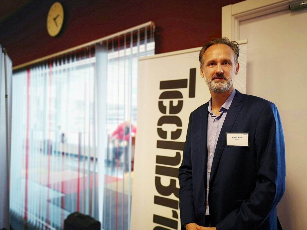 Henrich Koch, administrerende direktør i Relate Danmark, PR-byrået som står bak TechBrief-messen, sier det er sjuende år på rad at messen arrangeres. Foto: Marte Ottemo. Henrich Koch, administrerende direktør i Relate Danmark, PR-byrået som står bak TechBrief-messen, sier det er sjuende år på rad at messen arrangeres. Foto: Marte Ottemo.