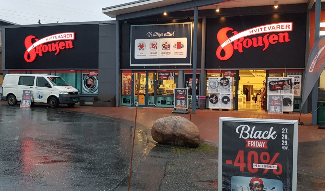 Slik så det ut på Skousens avdeling i Arendal under årets Black Friday. Foto: Skousen Slik så det ut på Skousens avdeling i Arendal under årets Black Friday. Foto: Skousen