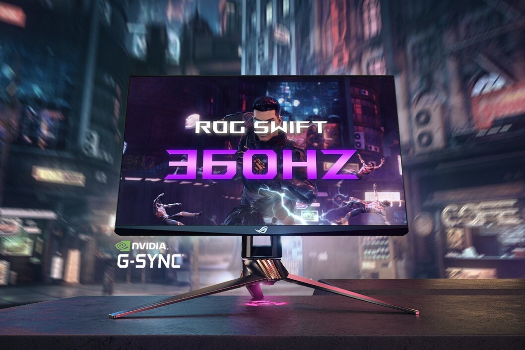 Asus satser på gamerne med sin nye, raske skjerm. Foto: Asus. Asus satser på gamerne med sin nye, raske skjerm. Foto: Asus.