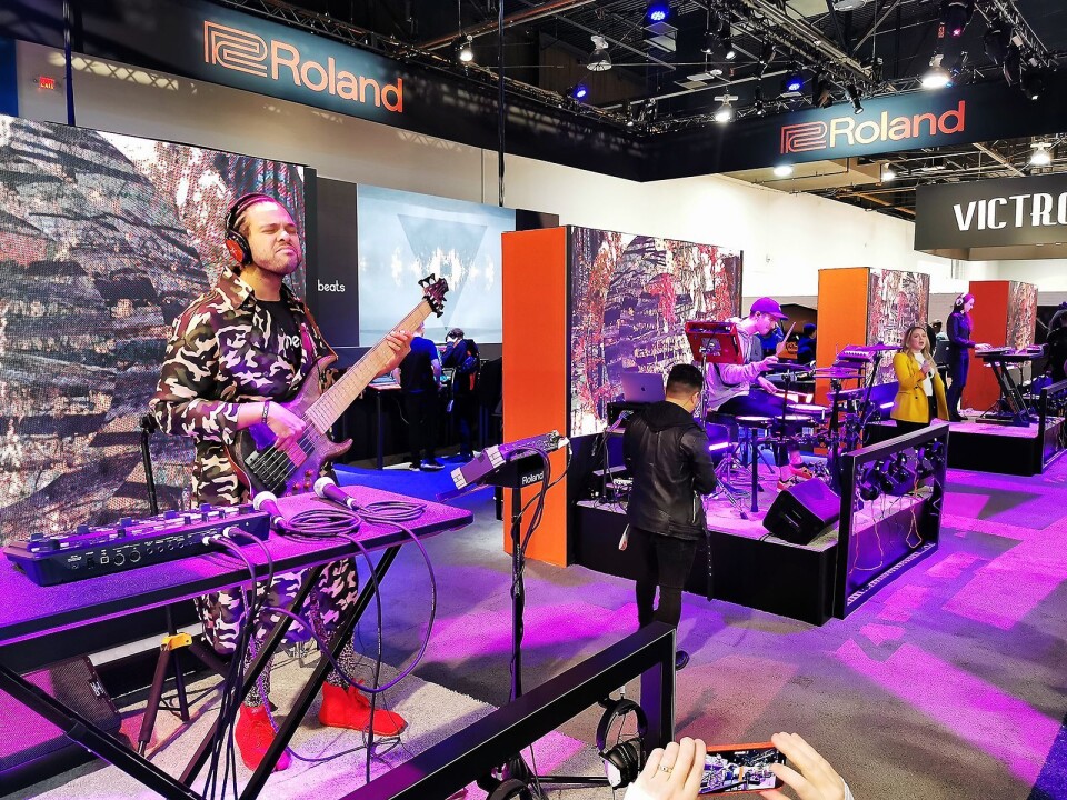 Fra Rolands utstillingsområde på CES-messen i Las Vegas i januar. Foto: Stian Sønsteng.