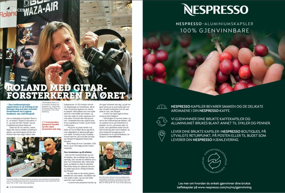 Artikkelen ble først publisert i papirutgaven av fagbladet Elektronikkbransjen nr. 1/2020, som ble distribuert 12. februar. Her kan du lese artikkelen og bla gjennom digitalutgaven av bladet. Du kan lese alle utgaver av bladet digitalt, fra og med nr. 1/1937, på elektronikkbransjen.no/historiskarkiv.