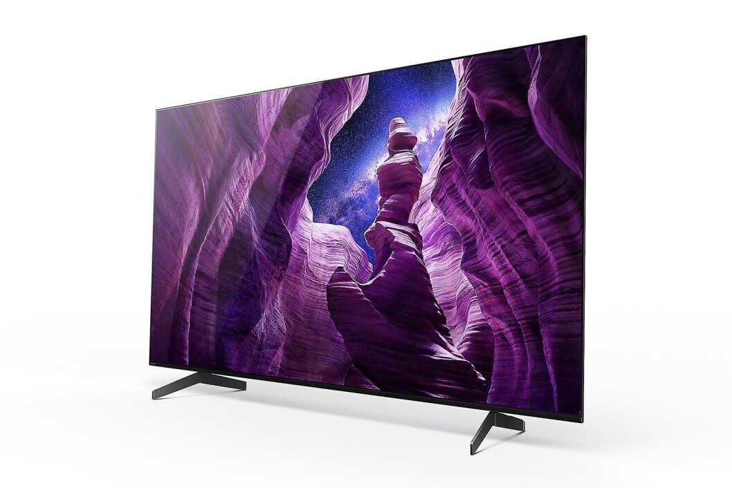 Sony A8-serien har 4K oled-skjerm, og kommer i 55 og 65 tommer. Foto: Sony. Sony A8-serien har 4K oled-skjerm, og kommer i 55 og 65 tommer. Foto: Sony.