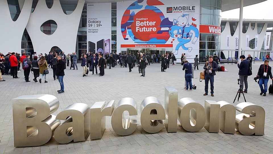 Mobilemessen Mobile World Congress samler hver februar over 100.000 telekom-folk i Barcelona, men i år er messen avlyst på grunn av frykt for det nye koronaviruset 2019-nCoV. Foto: Marte Ottemo
