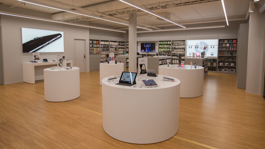 Eplehusets butikker tar ekstra forholdsregler med desinfisering for tiden. Foto: Eplehuset Eplehusets butikker tar ekstra forholdsregler med desinfisering for tiden. Foto: Eplehuset