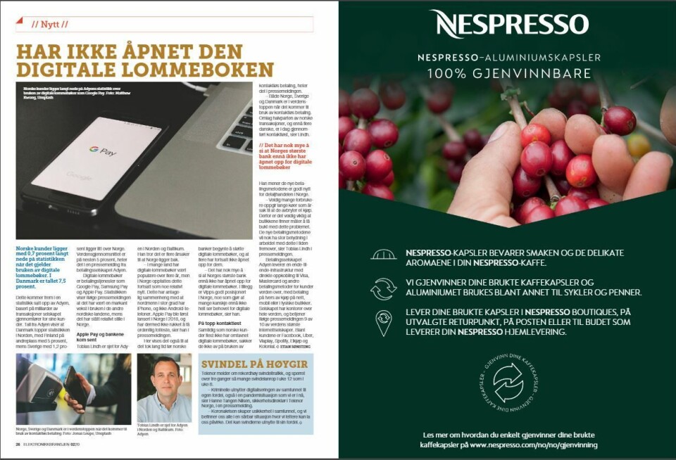 Artikkelen ble første gang publisert i papirutgaven av fagbladet Elektronikkbransjen nr. 2/2020, som ble distribuert 14. april. Her kan du lese artikkelen og bla gjennom digitalutgaven av bladet. Du kan lese alle utgaver av bladet digitalt, fra og med nr. 1/1937, på elektronikkbransjen.no/historiskarkiv.