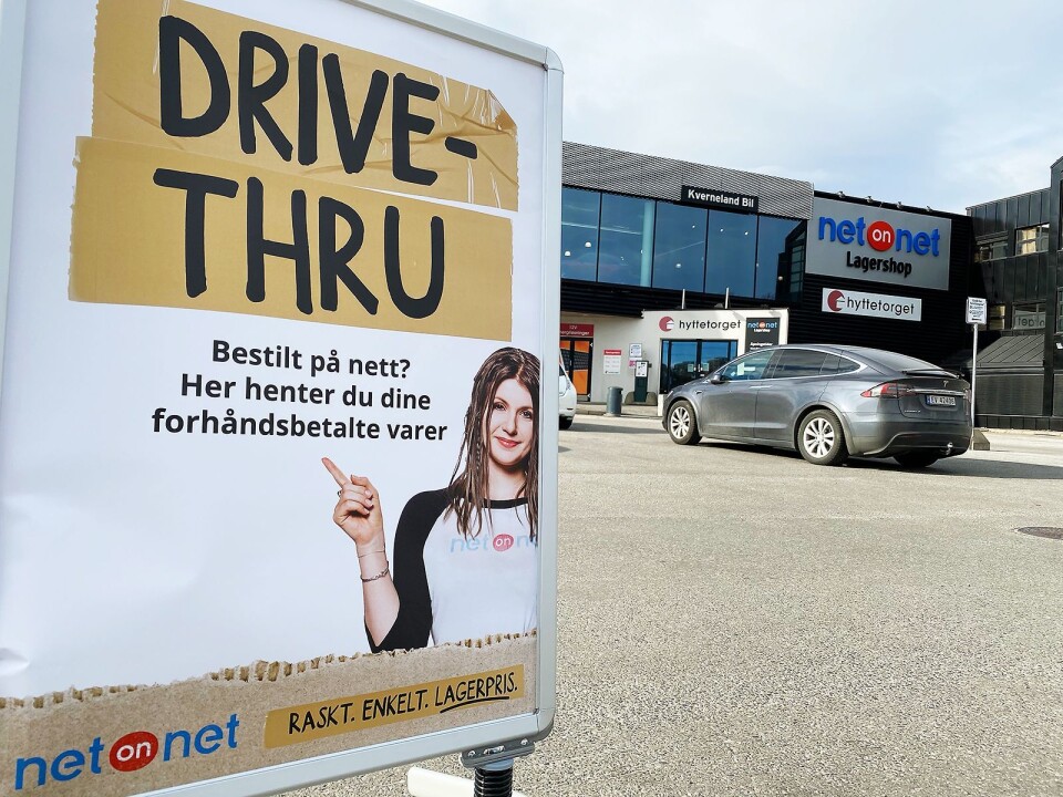 Fra NetOnNets Drive-Thru på Alnabru i Oslo. Foto: NetOnNet