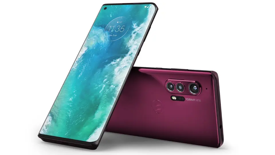 Motorolas nye flaggskipmodell Edge+ har fått et hovedkamera med en 108 megapiksler stor sensor. Foto: Motorola Motorolas nye flaggskipmodell Edge+ har fått et hovedkamera med en 108 megapiksler stor sensor. Foto: Motorola