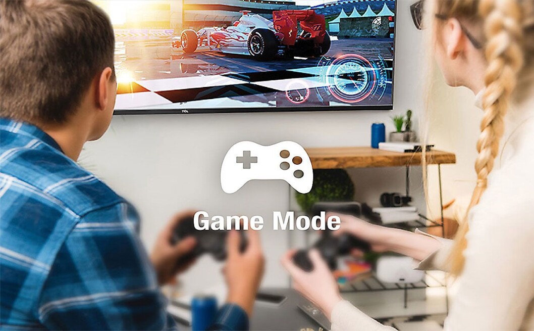 Motion Clarity Pro, her vist på TCLs Qled 800-serie, skal skape best mulig flyt i bildet for blant annet spillentusiaster. Foto: TCL. Motion Clarity Pro, her vist på TCLs Qled 800-serie, skal skape best mulig flyt i bildet for blant annet spillentusiaster. Foto: TCL.
