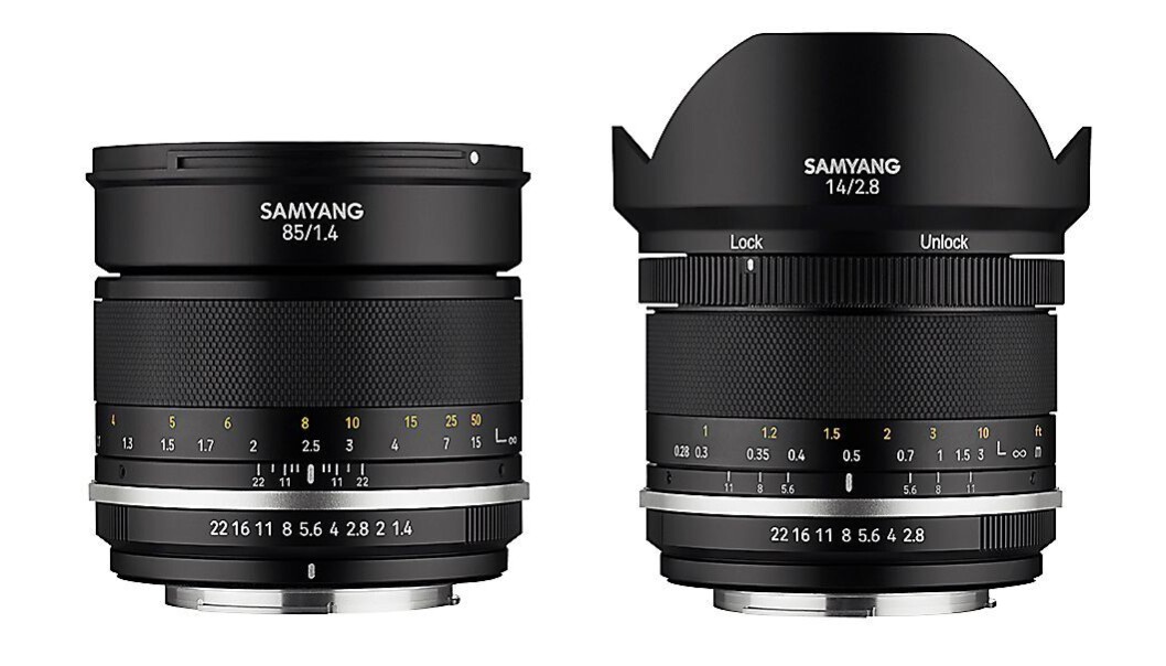 Samyang MF 85mm F1.4 MK2 og 14mm F2.8 MK2 Samyang MF 85mm F1.4 MK2 og 14mm F2.8 MK2