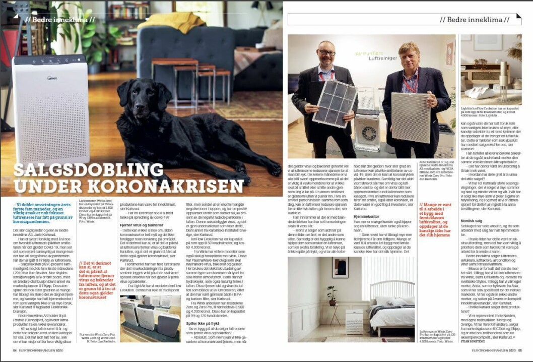 Artikkelen ble første gang publisert i papirutgaven av fagbladet Elektronikkbransjen nr. 3/2020, som ble distribuert 22. juni. <a href="https://www.mypaper.se/html5/customer/248/12881/?page=54" target="_blank" rel="noopener">Her kan du lese artikkelen</a> og bla gjennom digitalutgaven av bladet. Du kan lese alle utgaver av bladet digitalt, fra og med nr. 1/1937, på <a href="https://www.elektronikkbransjen.no/historiskarkiv" target="_blank" rel="noopener">elektronikkbransjen.no/historiskarkiv</a>. Artikkelen ble første gang publisert i papirutgaven av fagbladet Elektronikkbransjen nr. 3/2020, som ble distribuert 22. juni. <a href="https://www.mypaper.se/html5/customer/248/12881/?page=54" target="_blank" rel="noopener">Her kan du lese artikkelen</a> og bla gjennom digitalutgaven av bladet. Du kan lese alle utgaver av bladet digitalt, fra og med nr. 1/1937, på <a href="https://www.elektronikkbransjen.no/historiskarkiv" target="_blank" rel="noopener">elektronikkbransjen.no/historiskarkiv</a>.