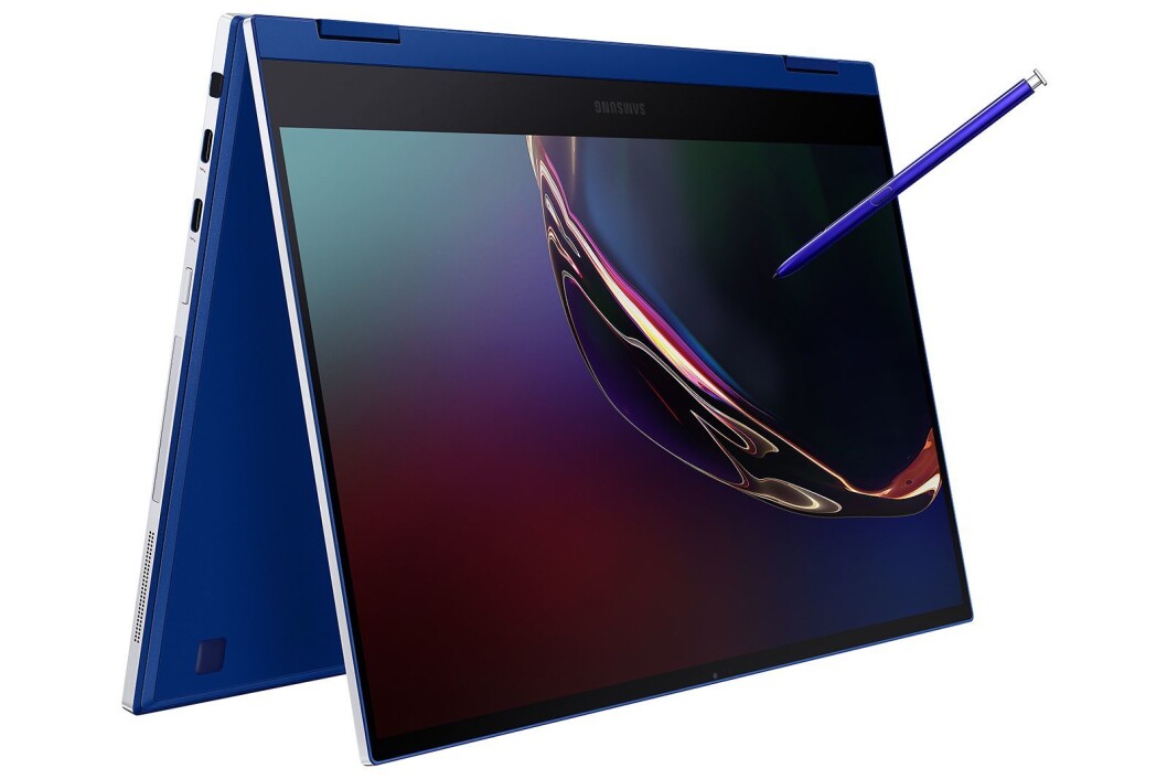 To-i-ett-PCen Galaxy Book Flex kommer med S Pen og har opptil 20 timers batteritid. Foto: Samsung. To-i-ett-PCen Galaxy Book Flex kommer med S Pen og har opptil 20 timers batteritid. Foto: Samsung.