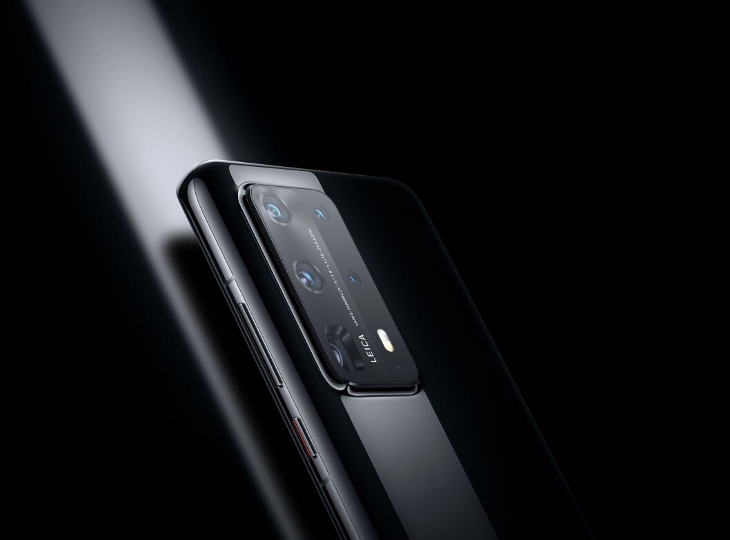 Huawei P40 Pro+ har fem kamera på baksiden, med både 10x og 3x optisk zoom. Foto: Huawei. Huawei P40 Pro+ har fem kamera på baksiden, med både 10x og 3x optisk zoom. Foto: Huawei.