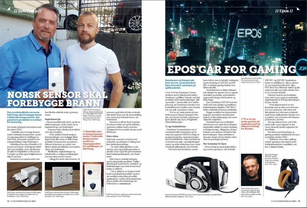 Artikkelen ble første gang publisert i papirutgaven av fagbladet Elektronikkbransjen nr. 4/2020, som ble distribuert 31. august. <a href="https://www.mypaper.se/html5/customer/248/12936/?page=78" target="_blank" rel="noopener">Her kan du lese artikkelen</a> og bla gjennom digitalutgaven av bladet. Du kan lese alle utgaver av bladet digitalt, fra og med nr. 1/1937, på <a href="https://www.elektronikkbransjen.no/historiskarkiv" target="_blank" rel="noopener">elektronikkbransjen.no/historiskarkiv</a>. Artikkelen ble første gang publisert i papirutgaven av fagbladet Elektronikkbransjen nr. 4/2020, som ble distribuert 31. august. <a href="https://www.mypaper.se/html5/customer/248/12936/?page=78" target="_blank" rel="noopener">Her kan du lese artikkelen</a> og bla gjennom digitalutgaven av bladet. Du kan lese alle utgaver av bladet digitalt, fra og med nr. 1/1937, på <a href="https://www.elektronikkbransjen.no/historiskarkiv" target="_blank" rel="noopener">elektronikkbransjen.no/historiskarkiv</a>.