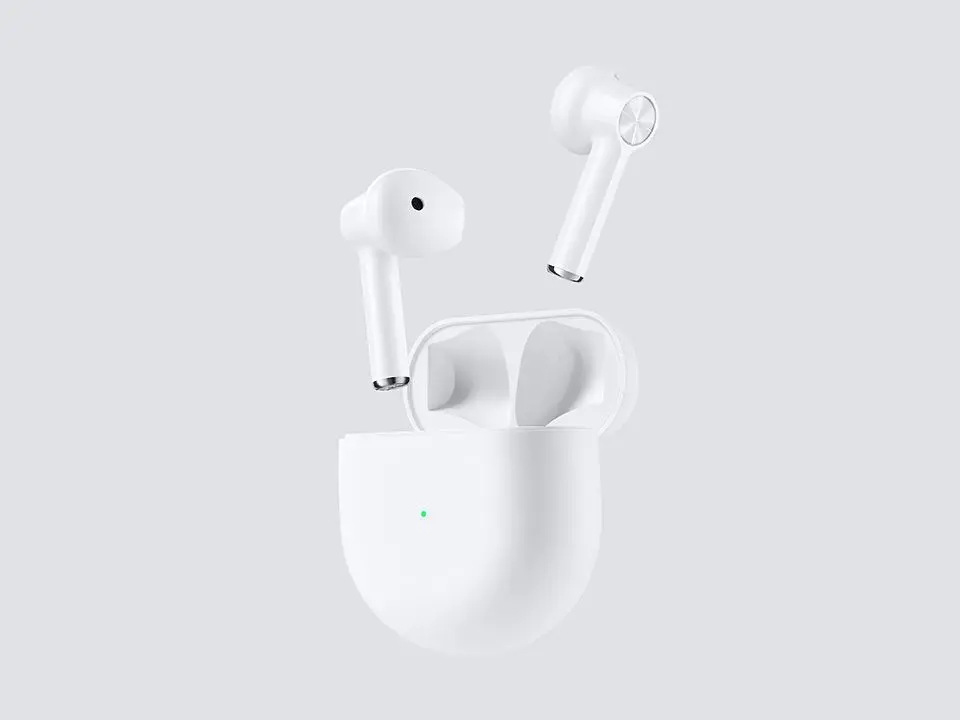 Ladeetuiet til OnePlus Buds lader på 10 minutter øreproppene til 10 timers bruk. Totalt er det i propper og etui strøm til 30 timer. Foto: OnePlus. Ladeetuiet til OnePlus Buds lader på 10 minutter øreproppene til 10 timers bruk. Totalt er det i propper og etui strøm til 30 timer. Foto: OnePlus.