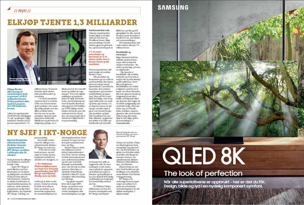 Artikkelen ble første gang publisert i papirutgaven av fagbladet Elektronikkbransjen nr. 4/2020, som ble distribuert 31. august. <a href="https://www.mypaper.se/html5/customer/248/12936/?page=14" target="_blank" rel="noopener">Her kan du lese artikkelen</a> og bla gjennom digitalutgaven av bladet. Du kan lese alle utgaver av bladet digitalt, fra og med nr. 1/1937, på <a href="https://www.elektronikkbransjen.no/historiskarkiv" target="_blank" rel="noopener">elektronikkbransjen.no/historiskarkiv</a>. Artikkelen ble første gang publisert i papirutgaven av fagbladet Elektronikkbransjen nr. 4/2020, som ble distribuert 31. august. <a href="https://www.mypaper.se/html5/customer/248/12936/?page=14" target="_blank" rel="noopener">Her kan du lese artikkelen</a> og bla gjennom digitalutgaven av bladet. Du kan lese alle utgaver av bladet digitalt, fra og med nr. 1/1937, på <a href="https://www.elektronikkbransjen.no/historiskarkiv" target="_blank" rel="noopener">elektronikkbransjen.no/historiskarkiv</a>.