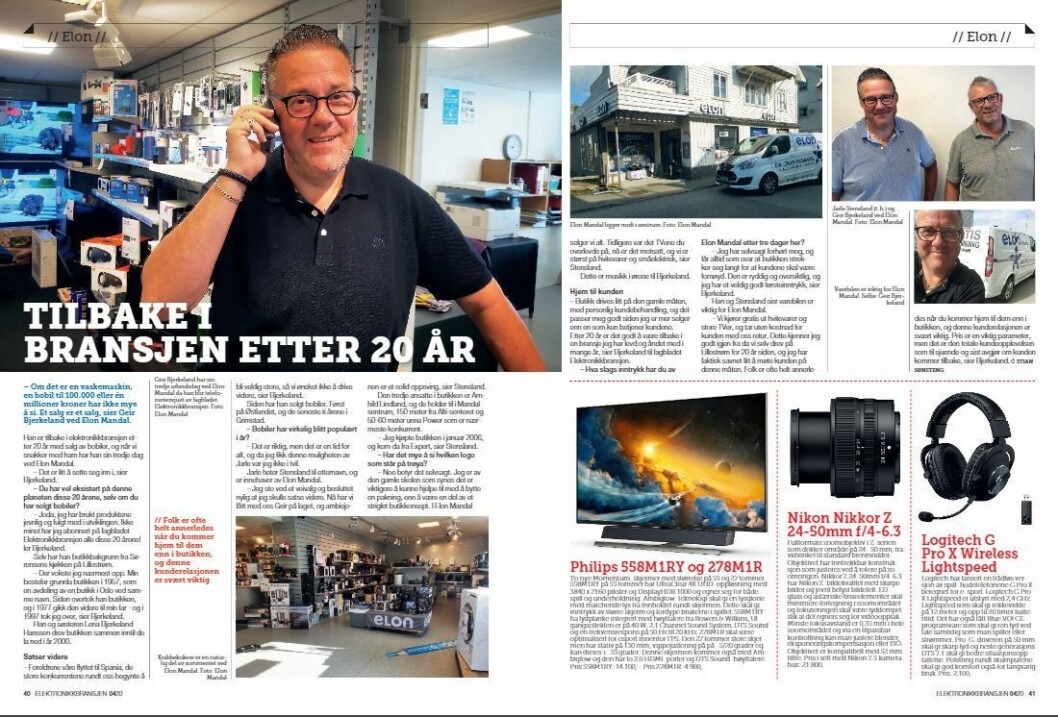 Artikkelen ble første gang publisert i papirutgaven av fagbladet Elektronikkbransjen nr. 4/2020, som ble distribuert 31. august. <a href="https://www.mypaper.se/html5/customer/248/12936/?page=40" target="_blank" rel="noopener">Her kan du lese artikkelen</a> og bla gjennom digitalutgaven av bladet. Du kan lese alle utgaver av bladet digitalt, fra og med nr. 1/1937, på <a href="https://www.elektronikkbransjen.no/historiskarkiv" target="_blank" rel="noopener">elektronikkbransjen.no/historiskarkiv</a>. Artikkelen ble første gang publisert i papirutgaven av fagbladet Elektronikkbransjen nr. 4/2020, som ble distribuert 31. august. <a href="https://www.mypaper.se/html5/customer/248/12936/?page=40" target="_blank" rel="noopener">Her kan du lese artikkelen</a> og bla gjennom digitalutgaven av bladet. Du kan lese alle utgaver av bladet digitalt, fra og med nr. 1/1937, på <a href="https://www.elektronikkbransjen.no/historiskarkiv" target="_blank" rel="noopener">elektronikkbransjen.no/historiskarkiv</a>.