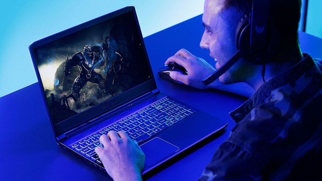 Predator Triton 300 har i likhet med Acers andre spill-PCer fått Intels 10 generasjons Core-prosessorer, og 240 eller 144 Hz skjermteknologi. Foto: Acer. Predator Triton 300 har i likhet med Acers andre spill-PCer fått Intels 10 generasjons Core-prosessorer, og 240 eller 144 Hz skjermteknologi. Foto: Acer.