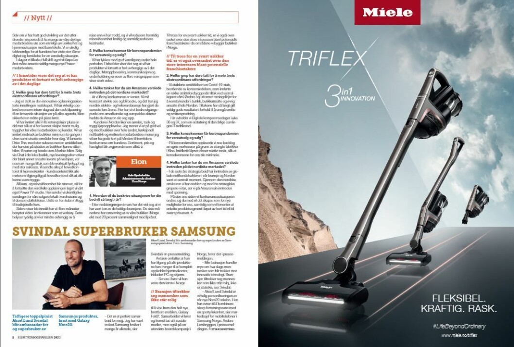 Artikkelen ble første gang publisert i papirutgaven av fagbladet Elektronikkbransjen nr. 4/2020, som ble distribuert 31. august. <a href="https://www.mypaper.se/html5/customer/248/12936/?page=8" target="_blank" rel="noopener">Her kan du lese artikkelen</a> og bla gjennom digitalutgaven av bladet. Du kan lese alle utgaver av bladet digitalt, fra og med nr. 1/1937, på <a href="https://www.elektronikkbransjen.no/historiskarkiv" target="_blank" rel="noopener">elektronikkbransjen.no/historiskarkiv</a>. Artikkelen ble første gang publisert i papirutgaven av fagbladet Elektronikkbransjen nr. 4/2020, som ble distribuert 31. august. <a href="https://www.mypaper.se/html5/customer/248/12936/?page=8" target="_blank" rel="noopener">Her kan du lese artikkelen</a> og bla gjennom digitalutgaven av bladet. Du kan lese alle utgaver av bladet digitalt, fra og med nr. 1/1937, på <a href="https://www.elektronikkbransjen.no/historiskarkiv" target="_blank" rel="noopener">elektronikkbransjen.no/historiskarkiv</a>.