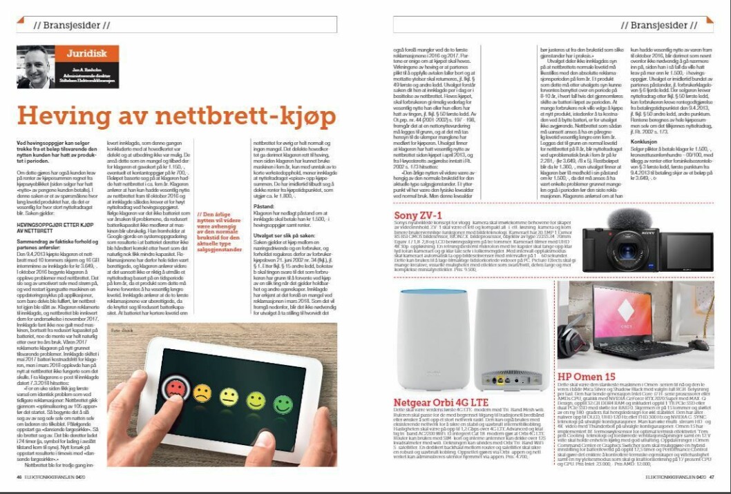 Artikkelen ble første gang publisert i papirutgaven av fagbladet Elektronikkbransjen nr. 4/2020, som ble distribuert 31. august. <a href="https://www.mypaper.se/html5/customer/248/12936/?page=46" target="_blank" rel="noopener">Her kan du lese artikkelen</a> og bla gjennom digitalutgaven av bladet. Du kan lese alle utgaver av bladet digitalt, fra og med nr. 1/1937, på <a href="https://www.elektronikkbransjen.no/historiskarkiv" target="_blank" rel="noopener">elektronikkbransjen.no/historiskarkiv</a>. Artikkelen ble første gang publisert i papirutgaven av fagbladet Elektronikkbransjen nr. 4/2020, som ble distribuert 31. august. <a href="https://www.mypaper.se/html5/customer/248/12936/?page=46" target="_blank" rel="noopener">Her kan du lese artikkelen</a> og bla gjennom digitalutgaven av bladet. Du kan lese alle utgaver av bladet digitalt, fra og med nr. 1/1937, på <a href="https://www.elektronikkbransjen.no/historiskarkiv" target="_blank" rel="noopener">elektronikkbransjen.no/historiskarkiv</a>.