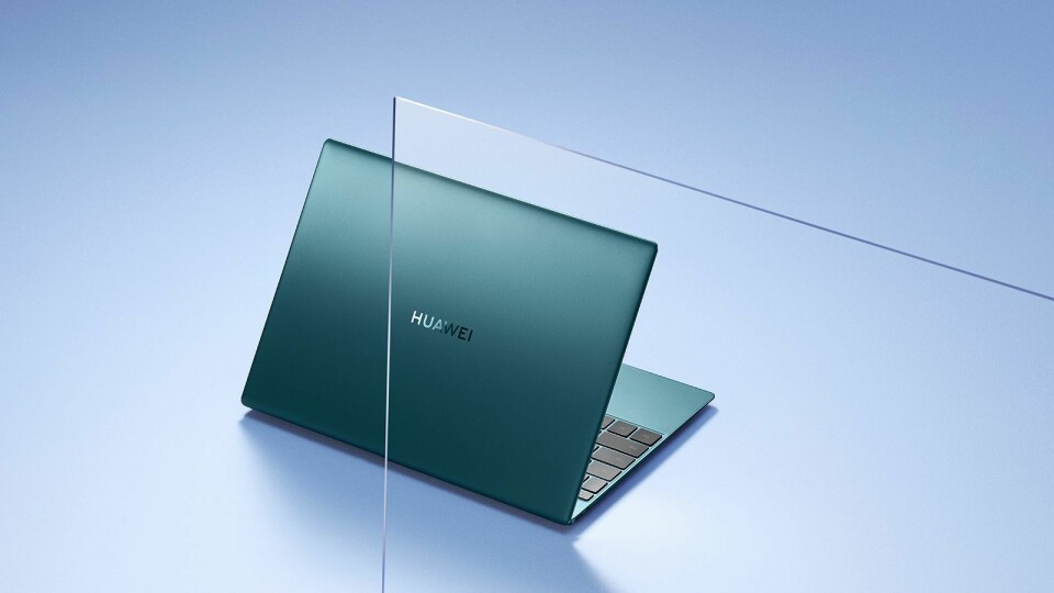 Huawei skryter av at nye Matebook X er både superlett og tynn. Foto: Huawei.