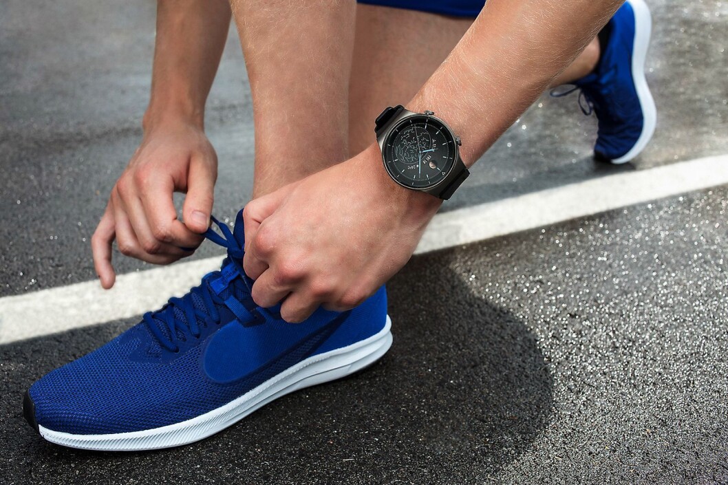 Sportsversjonen av GT2 Pro kan skilte med en reim i silikonmaterial. Foto: Huawei. Sportsversjonen av GT2 Pro kan skilte med en reim i silikonmaterial. Foto: Huawei.