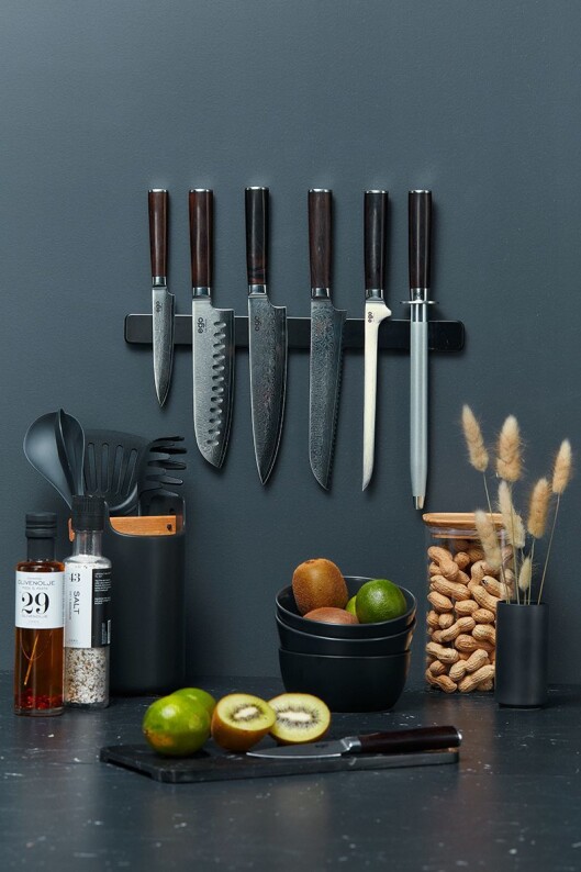 Ego VG-10 kniver av japansk damask stål, anbefalt av det danske og norske kokkelandslaget. Foto: Wilfa. Ego VG-10 kniver av japansk damask stål, anbefalt av det danske og norske kokkelandslaget. Foto: Wilfa.