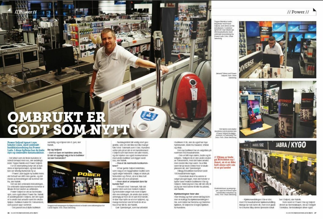 Artikkelen ble første gang publisert i papirutgaven av fagbladet Elektronikkbransjen nr. 5/2020, som ble distribuert 12 oktober. <a href="https://www.mypaper.se/html5/customer/248/12968/?page=36" target="_blank" rel="noopener">Her kan du lese artikkelen</a> og bla gjennom digitalutgaven av bladet. Du kan lese alle utgaver av bladet digitalt, fra og med nr. 1/1937, på <a href="https://www.elektronikkbransjen.no/historiskarkiv" target="_blank" rel="noopener">elektronikkbransjen.no/historiskarkiv</a>. Artikkelen ble første gang publisert i papirutgaven av fagbladet Elektronikkbransjen nr. 5/2020, som ble distribuert 12 oktober. <a href="https://www.mypaper.se/html5/customer/248/12968/?page=36" target="_blank" rel="noopener">Her kan du lese artikkelen</a> og bla gjennom digitalutgaven av bladet. Du kan lese alle utgaver av bladet digitalt, fra og med nr. 1/1937, på <a href="https://www.elektronikkbransjen.no/historiskarkiv" target="_blank" rel="noopener">elektronikkbransjen.no/historiskarkiv</a>.