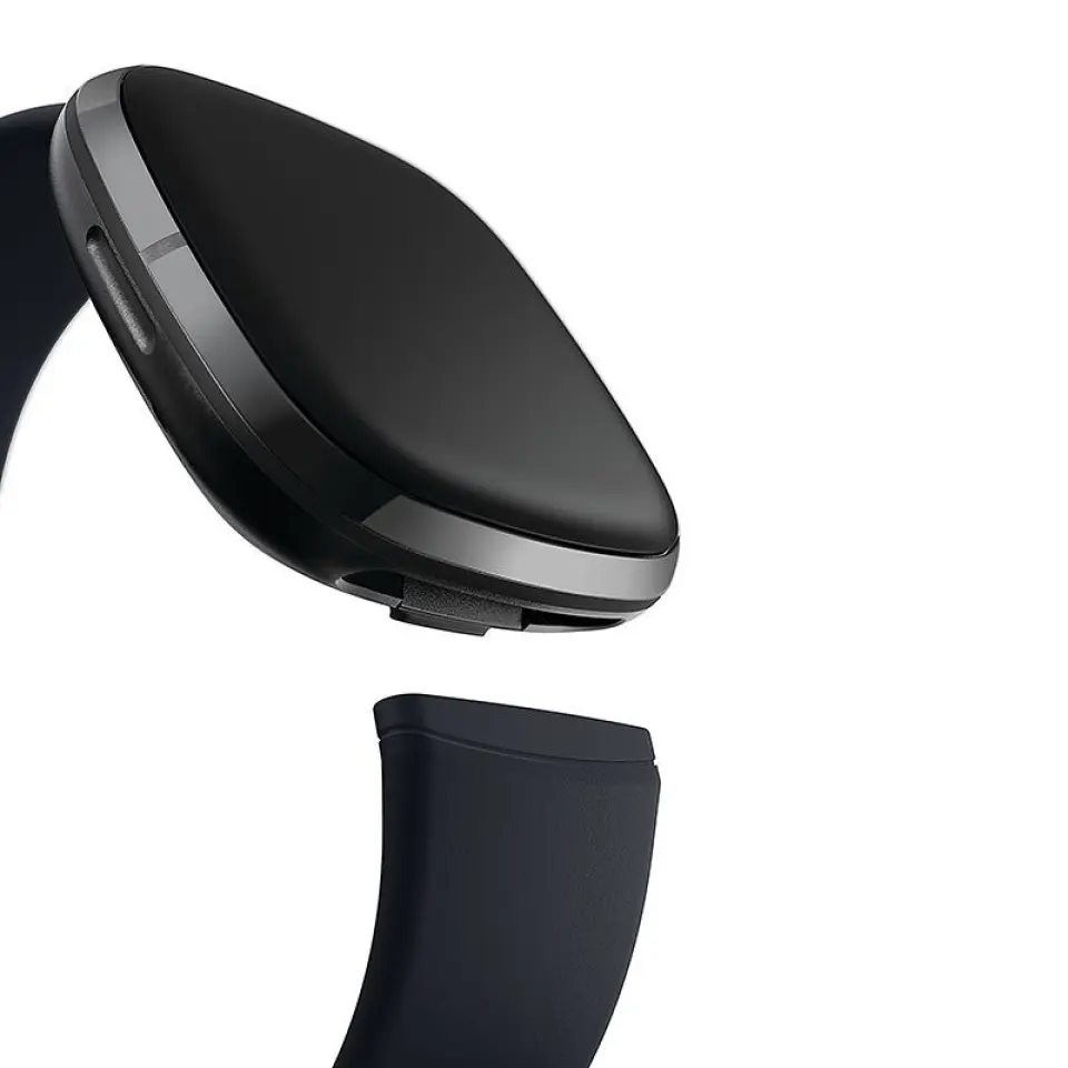 Både Sense og Versa 3 har fått en ny mekanisme for å feste remmene på. Foto: Fitbit. Både Sense og Versa 3 har fått en ny mekanisme for å feste remmene på. Foto: Fitbit.