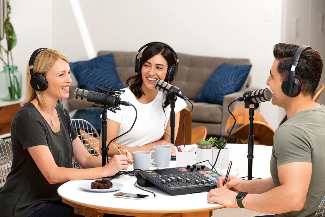 Røde Caster Pro er ifølge Polysonic en markedsledende mikser som brukes både av amatører, semiprofesjonelle men også profesjonelle podcastere. Pris: 7.600,-Foto: Røde. Røde Caster Pro er ifølge Polysonic en markedsledende mikser som brukes både av amatører, semiprofesjonelle men også profesjonelle podcastere. Pris: 7.600,-Foto: Røde.
