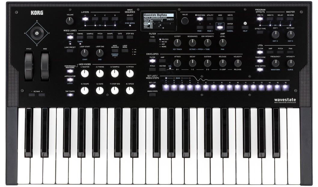 Korg Wavestate tar opp arven fra Korg Wavestation. Foto: Korg. Korg Wavestate tar opp arven fra Korg Wavestation. Foto: Korg.